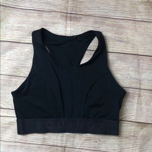 Equinox Women's Sleek Black Sports Bra 🩵